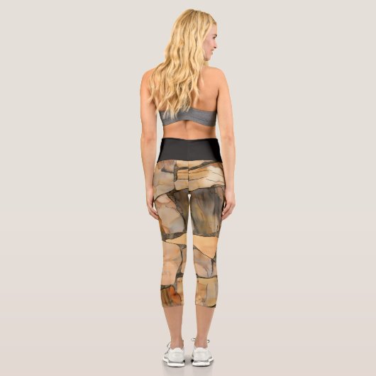 Benutzerdefinierte Capri-Leggings Capri Leggings (Rückseite)