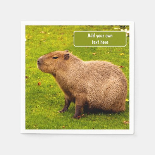 Benutzerdefinierte Capybara Serviette (Vorderseite)
