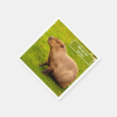 Benutzerdefinierte Capybara Serviette (Ecke)