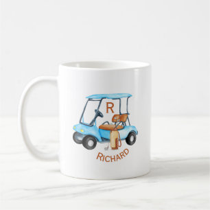 Benutzerdefinierte Cart Clubs Monogramm Name Kaffeetasse