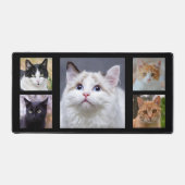 Benutzerdefinierte Cat-Fotos auf schwarz Schreibtischunterlage (Vorderseite)