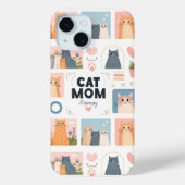 Benutzerdefinierte "Cat Mama" iPhone Case (Rückseite)