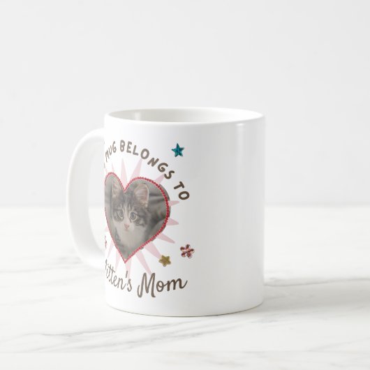 Benutzerdefinierte Cat-Mama-Tasse Kaffeetasse (Vorderseite Links)