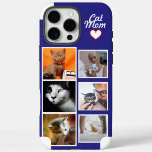 Benutzerdefinierte Cat Mom-Fotocollage-Handyhülle iPhone 16 Pro Max Hülle