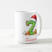 Benutzerdefinierte chic stilvolle Anfangsbuchstabe Kaffeetasse (VorderseiteRechts)