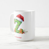 Benutzerdefinierte chic stilvolle Anfangsbuchstabe Kaffeetasse (Vorderseite Links)