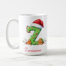 Benutzerdefinierte chic stilvolle Anfangsbuchstabe Kaffeetasse
