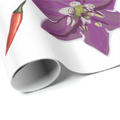 Benutzerdefinierte Chili-Paprikaschoten Geschenkpapier (Rolleneckpunkt)