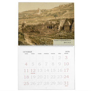 Benutzerdefinierte christliche Bibel Vintage-Foto- Kalender
