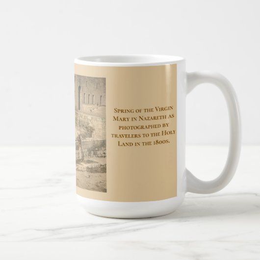 Benutzerdefinierte christliche Familientischdekora Kaffeetasse (Rechts)