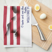 Benutzerdefinierte christliche FLAGGE DER USA Geschirrtuch (Viertel Falte)