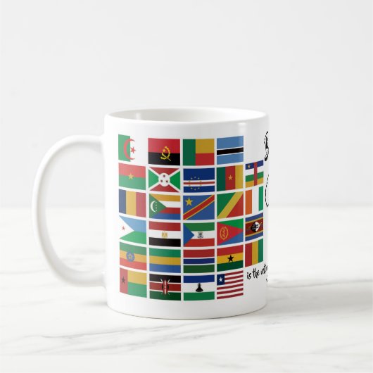 Benutzerdefinierte Christliche FLAGS AFRIKAS Kaffeetasse (Links)