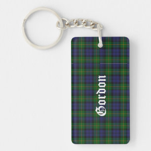 Benutzerdefinierte Clan Gordon Tartan Karo Schlüss Schlüsselanhänger