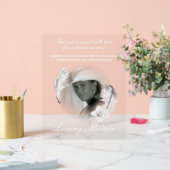 Benutzerdefinierte Client Federn Foto Acrylschild (Hochzeit)