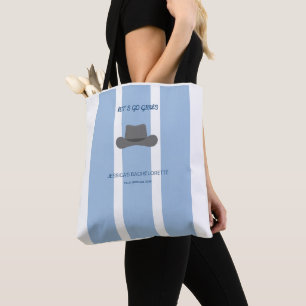 Benutzerdefinierte Coastal Cowgirl Blue Junggesell Tasche