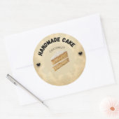 Benutzerdefinierte Coconut Cake Labels | Personali Runder Aufkleber (Umschlag)