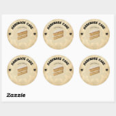 Benutzerdefinierte Coconut Cake Labels | Personali Runder Aufkleber (Blatt)