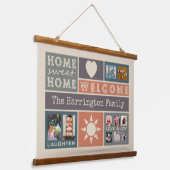 Benutzerdefinierte Collage-Vorlage für Ihre FOTOS Wandteppich Mit Holzrahmen (Gewinkelt)