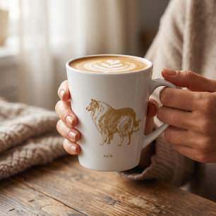 Benutzerdefinierte Collie-Hundrasse Milchtasse