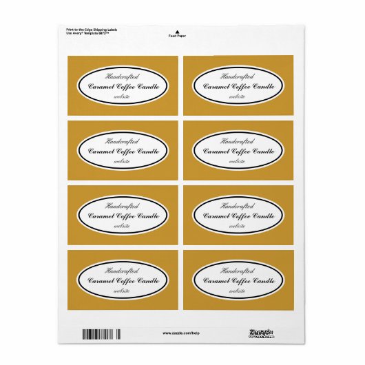 Benutzerdefinierte Color-Business-Labels (Vorne)