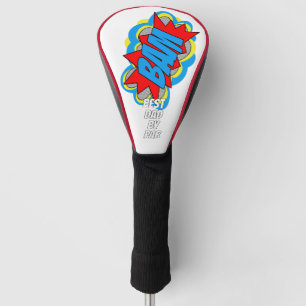 Benutzerdefinierte Comic-Book-Pop-Art-Bester-Vater Golf Headcover