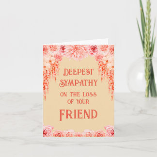 Benutzerdefinierte Condolence Message Card für den Dankeskarte