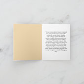 Benutzerdefinierte Condolence Message Card für den Dankeskarte (Innenseite)