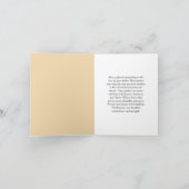 Benutzerdefinierte Condolence Message Card für den Dankeskarte (Innenseite)