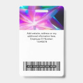 Benutzerdefinierte Coole Holographic Employee-Tags Ausweis (Rückseite)