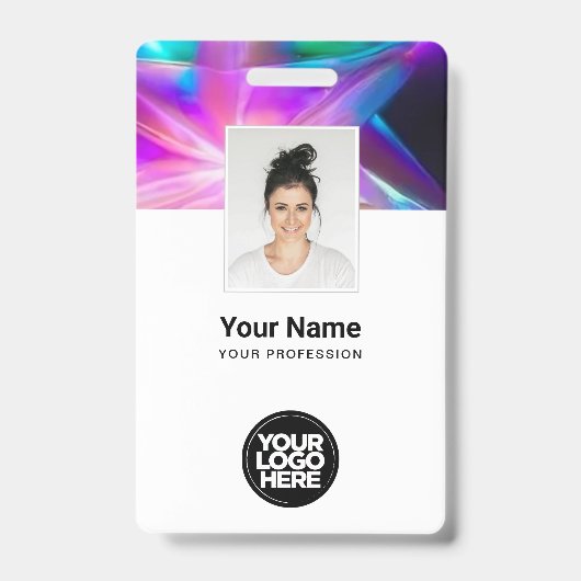 Benutzerdefinierte Coole Holographic Employee-Tags Ausweis (Vorderseite)