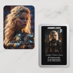 Benutzerdefinierte Coscards Minimalistische Cosp Visitenkarte