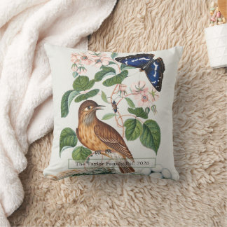 Benutzerdefinierte Cottagecore Vintage Vogel Botan Kissen