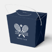 Benutzerdefinierte Country Club Name Lawn Tennis T Geschenkschachtel (Rückseite)