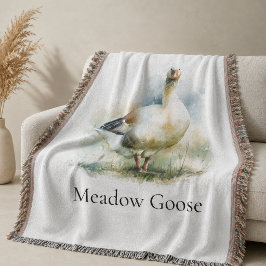 Benutzerdefinierte Country-Meadow-Gans-Aquarellmal Decke