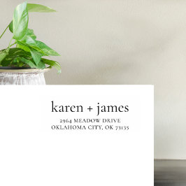 Benutzerdefinierte Coupnamen mit Plus-Rücksendeadr Gummistempel