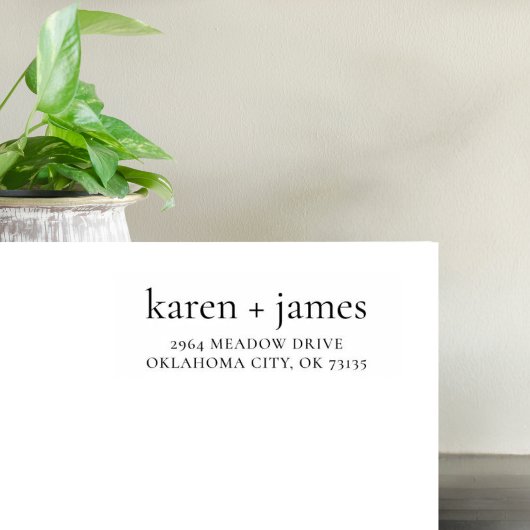 Benutzerdefinierte Coupnamen mit Plus-Rücksendeadr Gummistempel