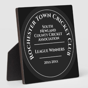 Benutzerdefinierte Cricket Club League Sieger Trop Fotoplatte