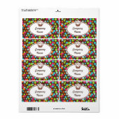 Benutzerdefinierte Cupcake Sprinkler-Labels (Vorne)