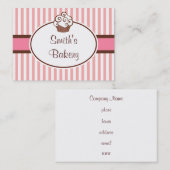 Benutzerdefinierte Cupcake-Visitenkarten Visitenkarte (Vorne/Hinten)