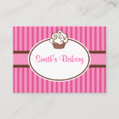 Benutzerdefinierte Cupcake-Visitenkarten Visitenkarte (Vorderseite)