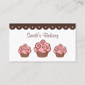 Benutzerdefinierte Cupcake-Visitenkarten Visitenkarte (Vorderseite)