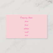 Benutzerdefinierte Cupcake-Visitenkarten Visitenkarte (Rückseite)