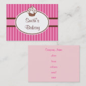 Benutzerdefinierte Cupcake-Visitenkarten Visitenkarte (Vorne/Hinten)