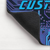 Benutzerdefinierte Cyber-Blau-PCB-Schaltplatine Te Mousepad (Ecke)