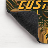 Benutzerdefinierte Cyber Orange PCB Leiterplatte T Mousepad (Ecke)