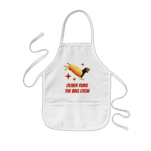 Benutzerdefinierte Dachshund BBQ Crew Lustiger Wie Kinderschürze