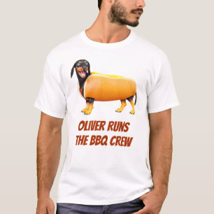 Benutzerdefinierte Dachshund BBQ Crew Lustiger Wie T-Shirt