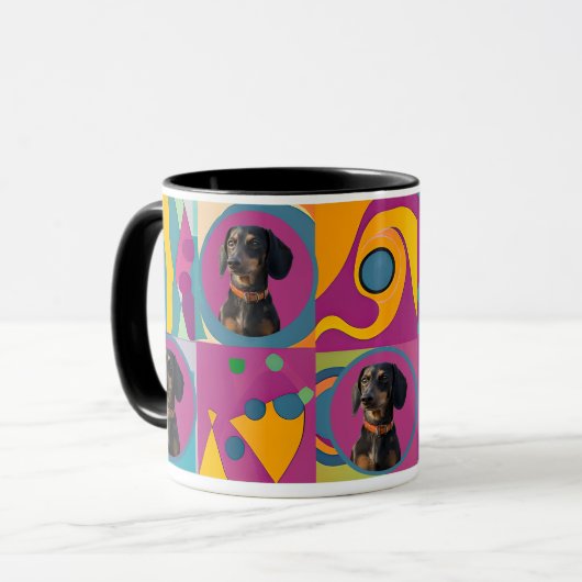Benutzerdefinierte Dackel für Haustiere oder Ihr F Tasse (Vorderseite Links)