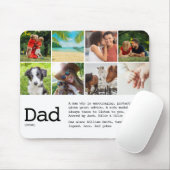 Benutzerdefinierte Dad-Definition Foto-Collage Mousepad (Mit Mouse)
