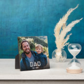 Benutzerdefinierte Dad Established Modern Bold Sch Fotoplatte (InSitu)